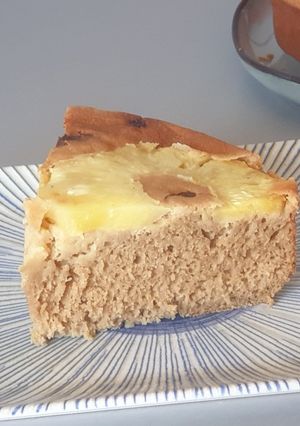 Une photo de Gâteau renversé à l'ananas sans matière grasse