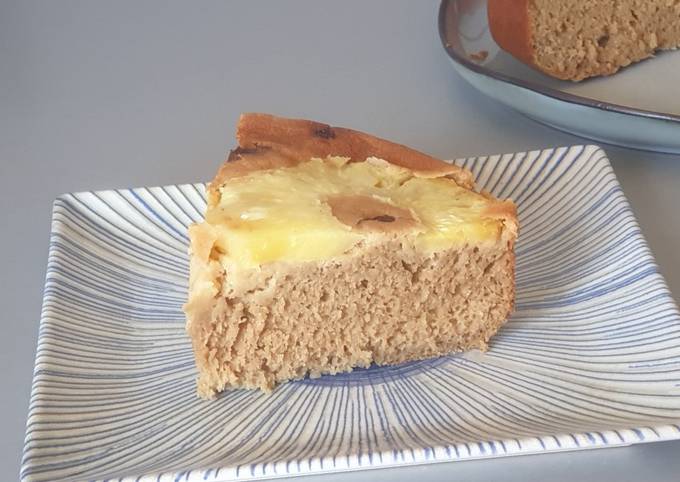 Gâteau renversé à l'ananas sans matière grasse