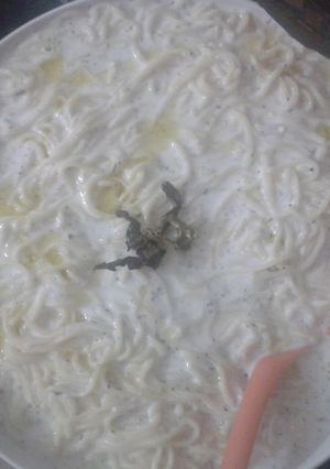 صورة لوصفة معكرونة باللبن
