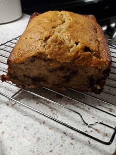 A picture of My Chocolate Chip Banana Bread.