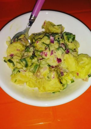 A picture of Potato salad.