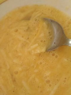 عکسی از دستور تخم مرغ و سیب زمینی