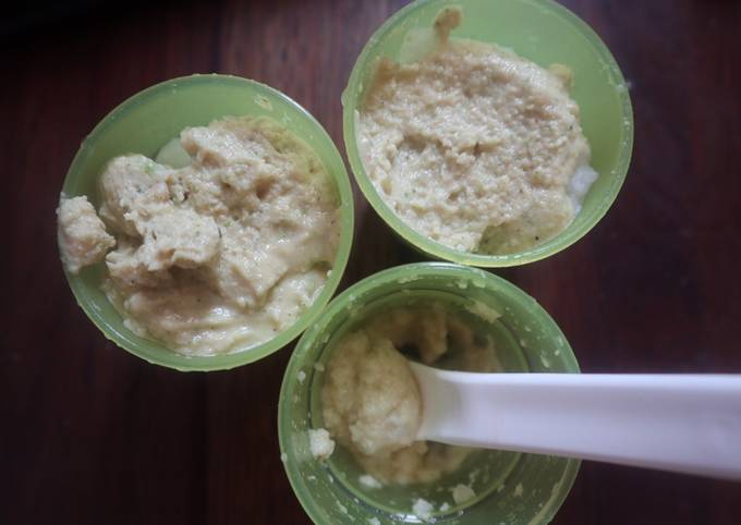 Menu Mpasi 6m+ : Bahan dasar ayam dan Brokoli