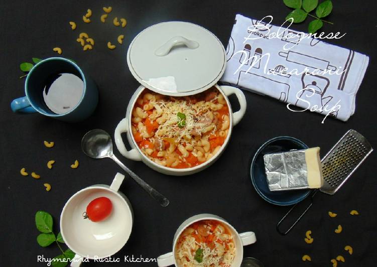 Cara Membuat Bolognese Macaroni Soup Ekonomis Untuk Dijual