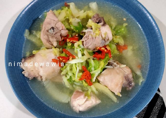 Recipe: Appetizing Sup Ayam Sawi Putih
