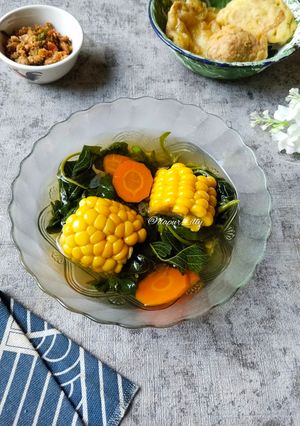 Foto resep Bening Bayam, Wortel, Jagung
