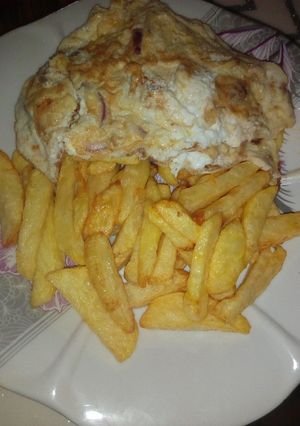 A picture of Chips and egg.