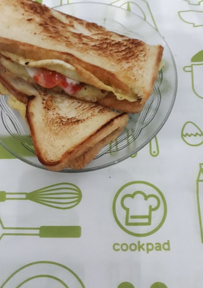 Foto resep Sandwich dadar sederhana