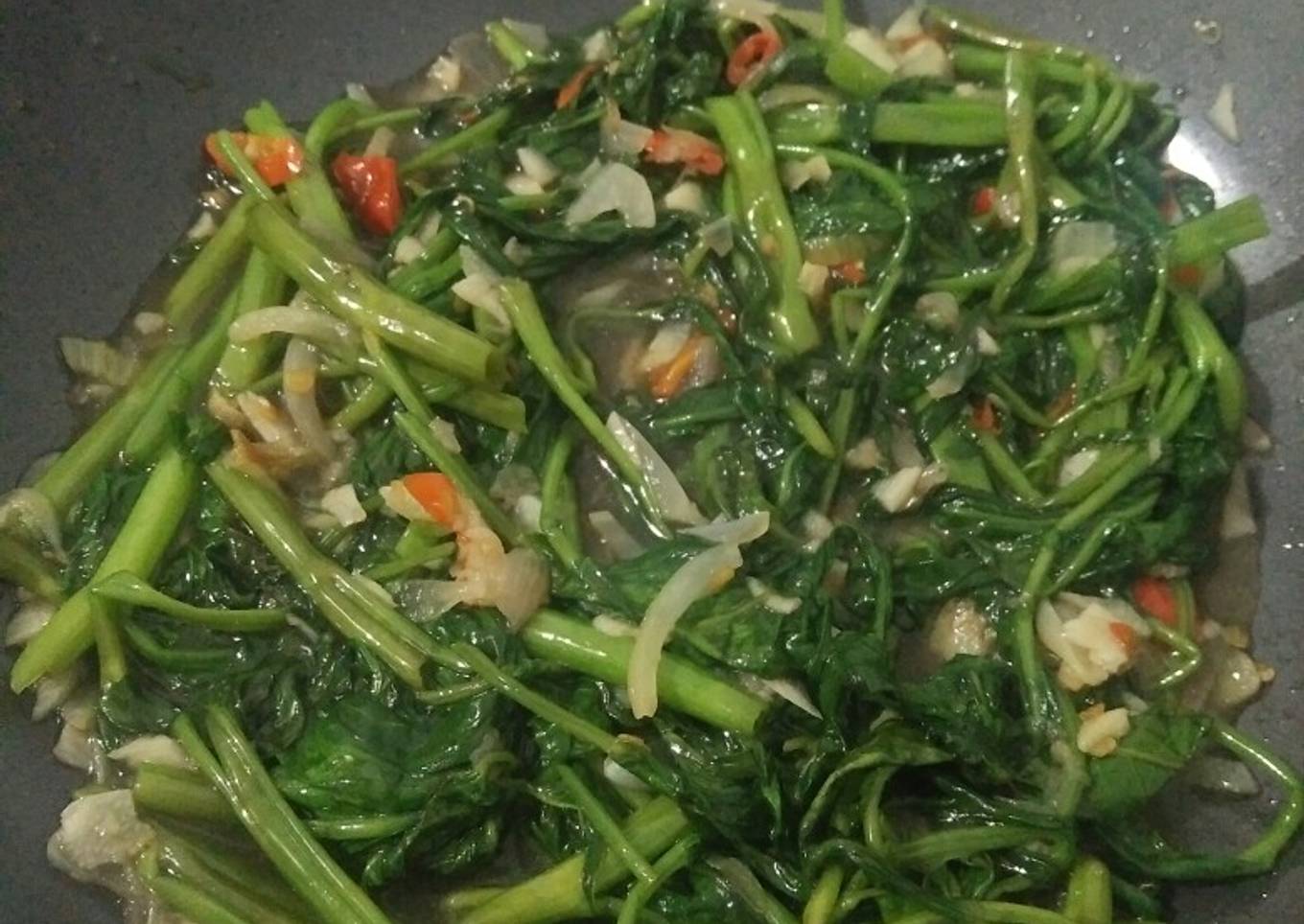 Cah Kangkung Bawang Putih