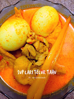 Foto resep Sup kari telur tahu🫕