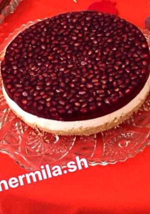 عکسی از دستور چیز کیک انار
