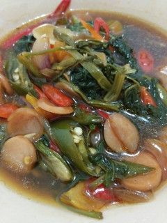 Foto resep Tumis Kangkung Sosis