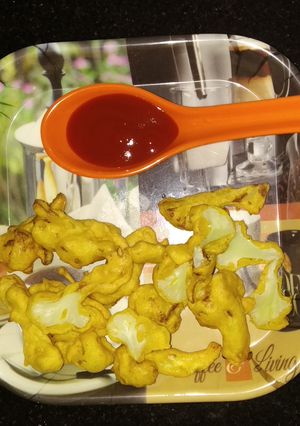 A picture of Cauliflower fritters.