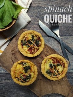 Foto resep Spinach quiche - pie bayam