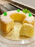 Pastel de coco “ sin harina, sin aceite”. (Coconut cake “ without flour, without oil”)
