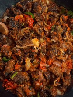 A picture of Sauced beef.