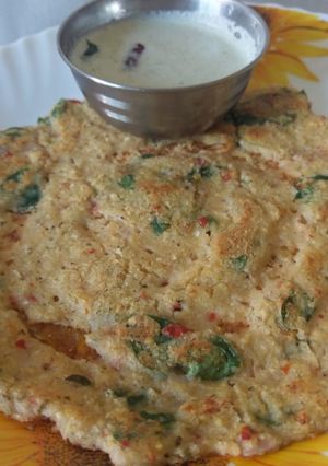 A picture of Adai Dosai 9 Protein Cheela.