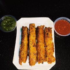 A picture of Potato Seekh Kabab.
