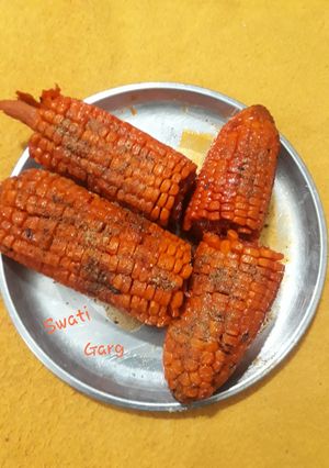 दिल्ली की मशहूर छल्ली भुट्टा(Delhi ki mashhur chhalli bhutta recipe in Hindi) रेसिपी मुख्य फोटो