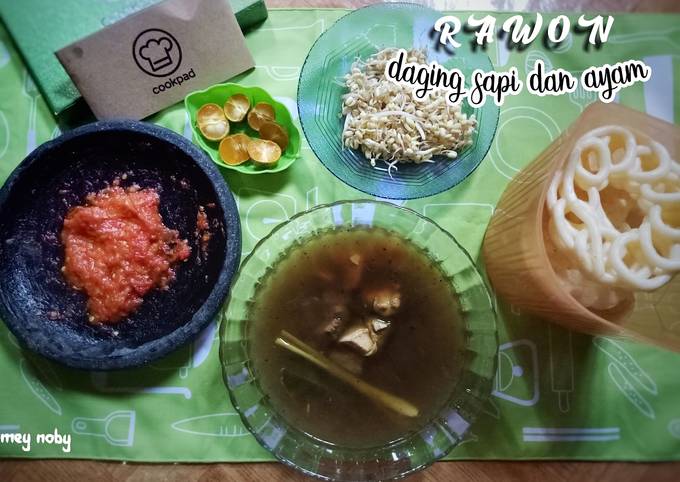 Rawon Daging sapi Dan Ayam