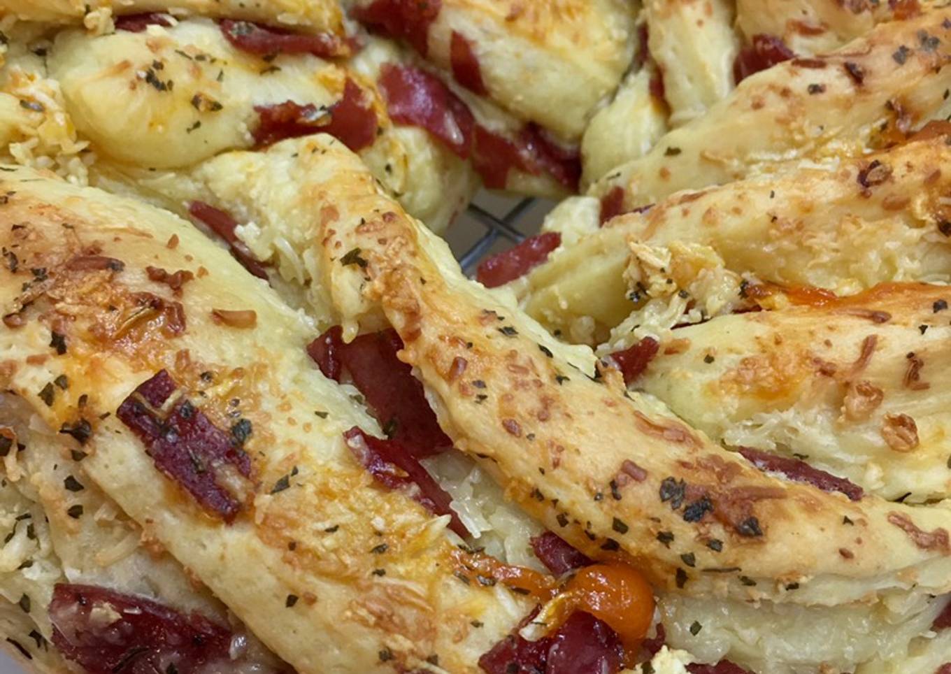 Roti smoke beef garlic