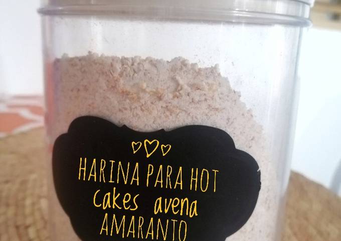 Harina para hot cakes de avena y amaranto? Receta de Bibi García - Cookpad
