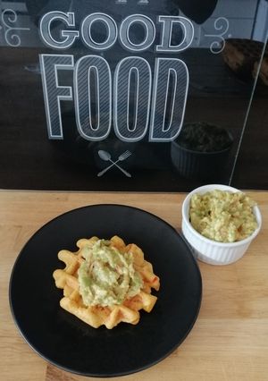 Une photo de Gaufres mexicaine et son guacamole