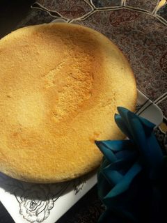 عکسی از دستور 💖کیک اسفنجی پایه بدون روغن وشیر😋