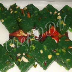 A picture of Green Karachi Halwa.