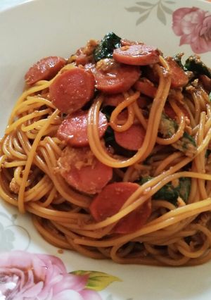 Foto resep Spaghetti Goreng