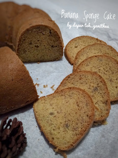 Foto resep Banana Sponge Cake ala Ricke Indriani (#pr_babananakeik)