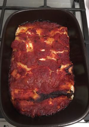 Une photo de Cannelloni chèvre - tomate