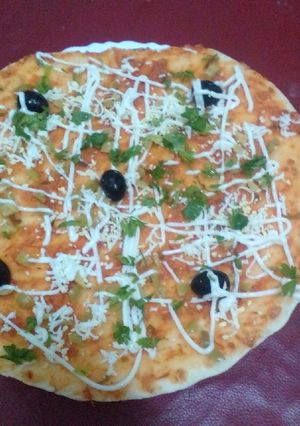 صورة لوصفة بيتزا الطاجين 😋😋 خفيفة وبنة كيما تاع برا