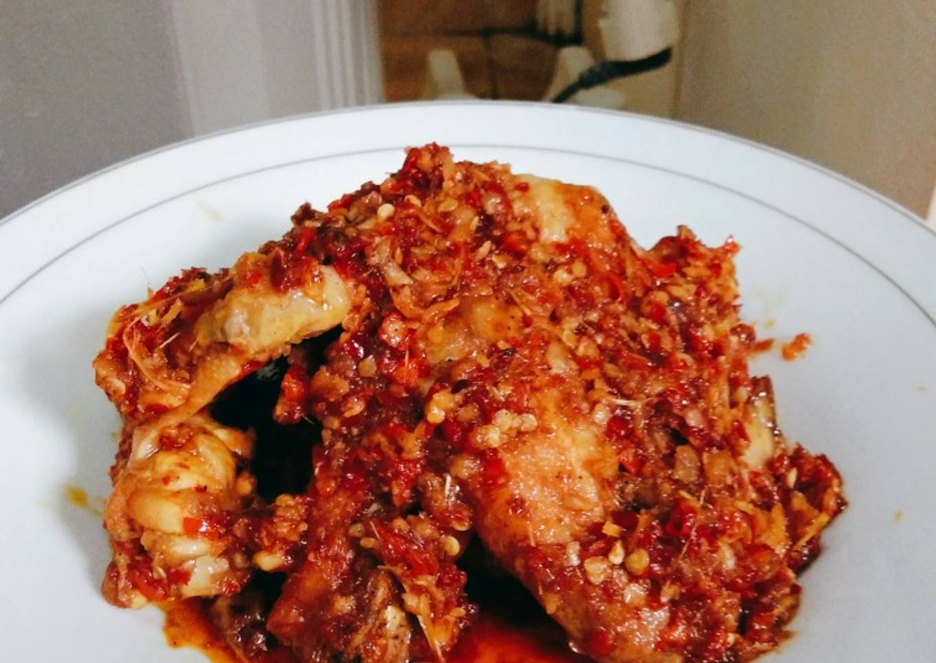 Balado sereh sayap ayam