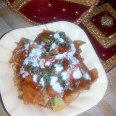 A picture of Papri chaat.