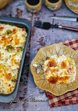 Foto resep Kentang panggang saus bechamel