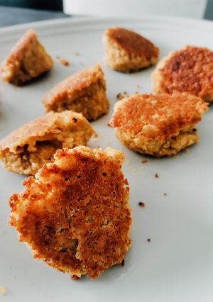 Une photo de Falafel de pois chiches et vache qui rit