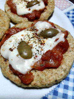 Una foto de Pizzetas de arroz a la plancha