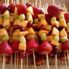 Seasonal Fruit Kebabs A picture of Seasonal Fruit Kebabs.