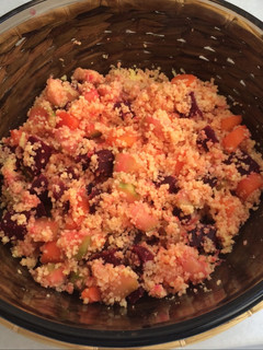 Una foto de Pink couscous