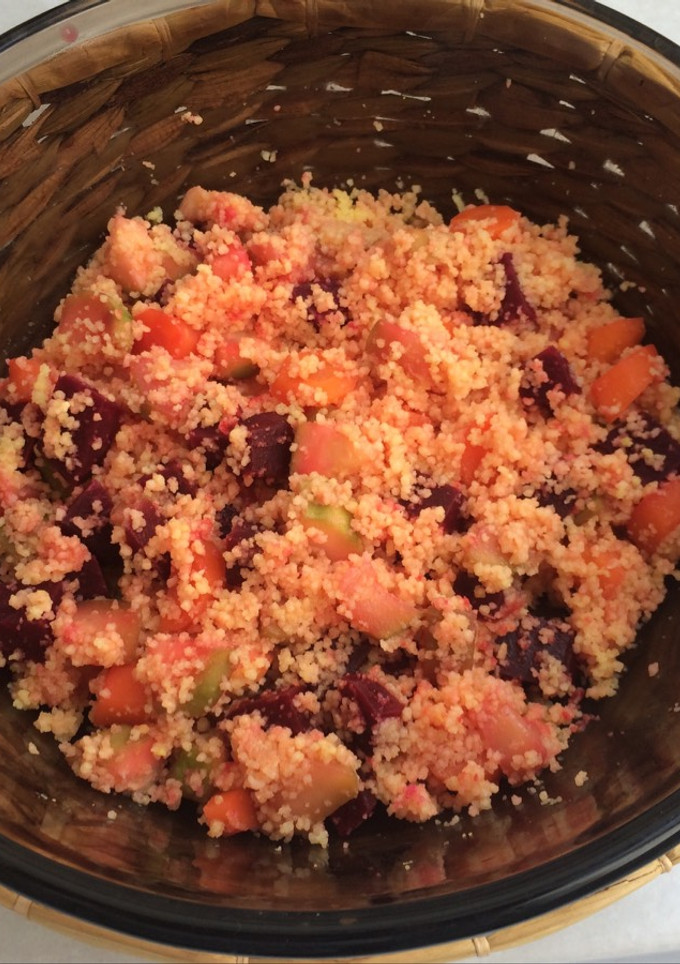 Una foto de Pink couscous