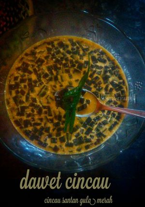 Foto resep Cincau santan gula merah/ dawet cincau