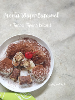 Foto resep Mochi Wafer Caramel (Tanpa Tepung Ketan)