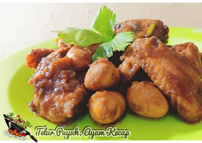 Telur Puyuh, Ayam Kecap (simpel)