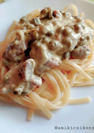 Tejszínes-borsós tarja recept fotója