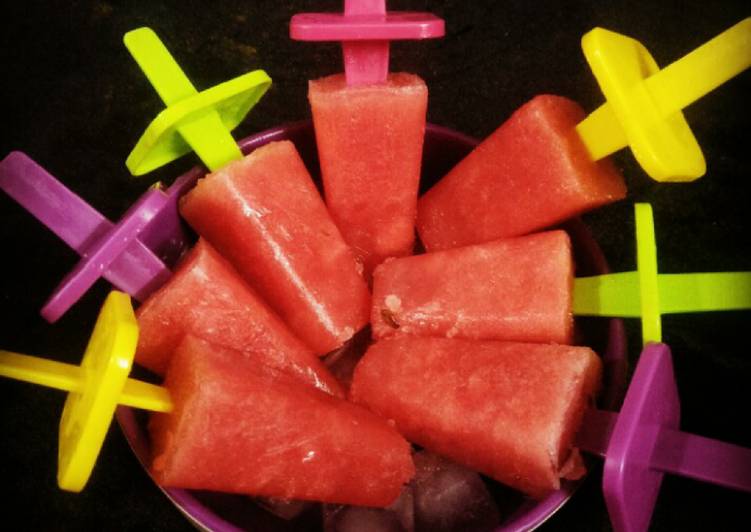 Recipe of Super Quick Homemade Watermelon Popsicle