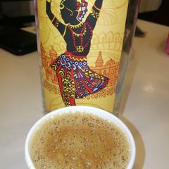 Jaggery coffee A picture of Jaggery coffee.