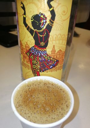 A picture of Jaggery coffee.