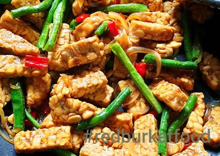 Tumis Tempe Kacang panjang Tumis Tempe Kacang panjang