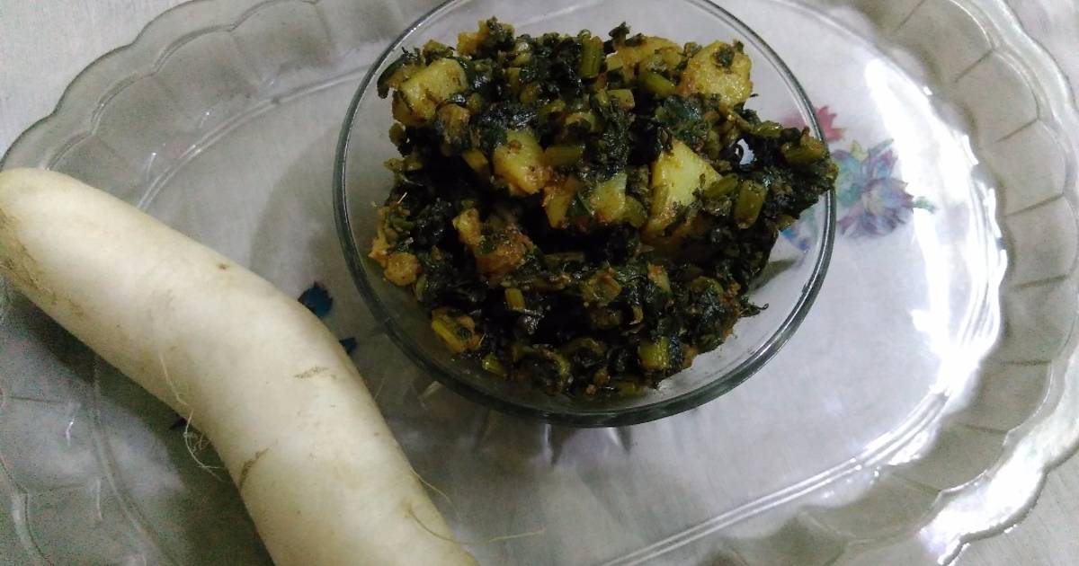 Radish leaves sabzi Recipe by Ritu Sharma Cookpad